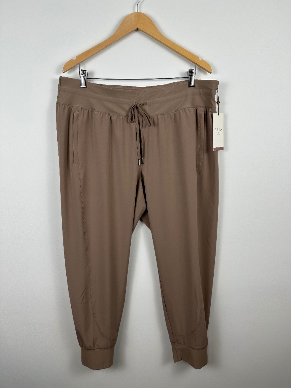 Calia TrueLight Jogger XXL Sueded Brown Travel Pants NWT